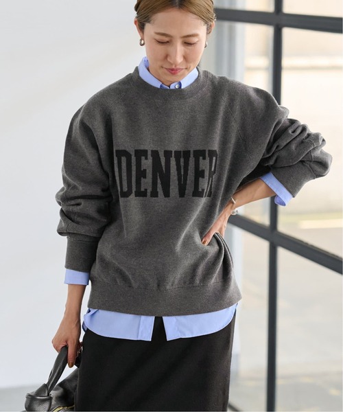 FRAMeWORK（フレームワーク）の「≪追加≫ジャガードロゴニットSWEAT2（ニット/セーター・レディース・チャコールグレー/グレー・FREE）」の6枚目の写真