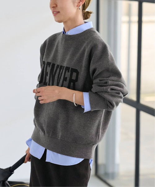 FRAMeWORK（フレームワーク）の「≪追加≫ジャガードロゴニットSWEAT2（ニット/セーター・レディース・チャコールグレー/グレー・FREE）」の8枚目の写真