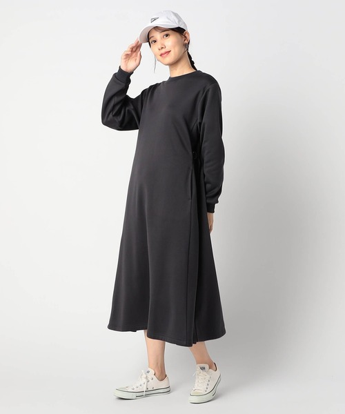 【セール】脇ベルト付き ロング丈ワンピース（ワンピース）｜Grand PARK（グランドパーク） 5,428円