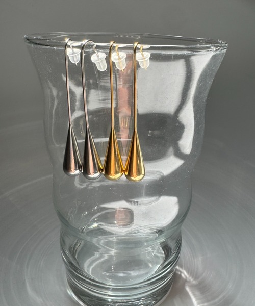 ciite'(シーテ)の「【金属アレルギー対応】ドロップピアス サージカルステンレス (両耳用)(ピアス(両耳用)・レディース・ゴールド/シルバー・FREE)」の3枚目の写真