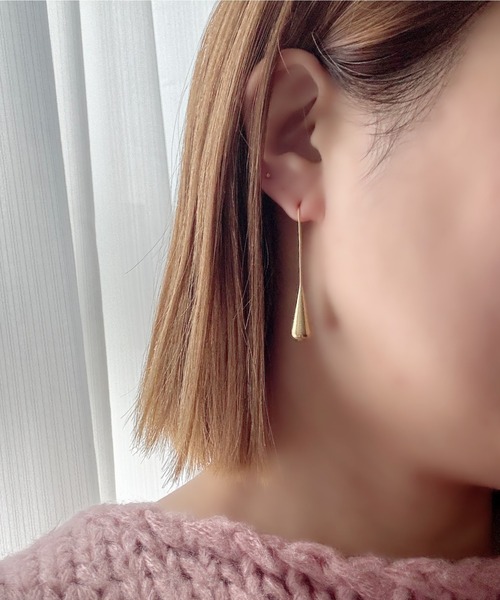 ciite'(シーテ)の「【金属アレルギー対応】ドロップピアス サージカルステンレス (両耳用)(ピアス(両耳用)・レディース・ゴールド/シルバー・FREE)」の6枚目の写真
