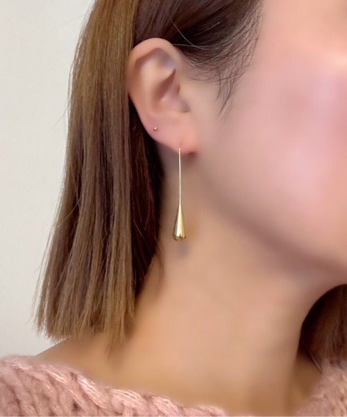 ciite'(シーテ)の「【金属アレルギー対応】ドロップピアス サージカルステンレス (両耳用)(ピアス(両耳用)・レディース・ゴールド/シルバー・FREE)」の7枚目の写真