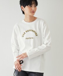 OPAQUE.CLIP | 《STORY掲載》ロゴプリントロングTシャツ【洗濯機洗い可】(Tシャツ/カットソー)