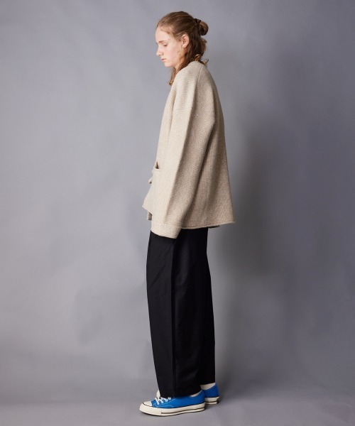 rehacer（レアセル）の「rehacer : Kimono Knit Loose Cardigan（ニット/セーター・メンズ・ベージュ/グレー・LARGE/MEDIUM）」の7枚目の写真