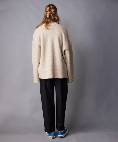 rehacer（レアセル）の「rehacer : Kimono Knit Loose Cardigan（ニット/セーター・メンズ・ベージュ/グレー・LARGE/MEDIUM）」の8枚目の写真