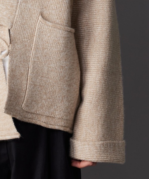 rehacer（レアセル）の「rehacer : Kimono Knit Loose Cardigan（ニット/セーター・メンズ・ベージュ/グレー・LARGE/MEDIUM）」の9枚目の写真