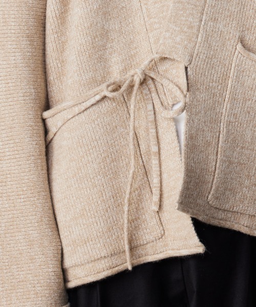 rehacer（レアセル）の「rehacer : Kimono Knit Loose Cardigan（ニット/セーター・メンズ・ベージュ/グレー・LARGE/MEDIUM）」の10枚目の写真