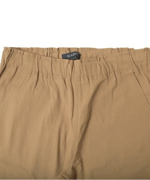 GLAZOS(グラソス)の「【大人向けサイズあり】スーパーストレッチ裏起毛ツイル・ジョガーパンツ(その他パンツ・キッズ・カーキ/ブラック/ベージュ・S/M/L/LL)」の6枚目の写真