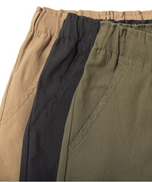 GLAZOS(グラソス)の「【大人向けサイズあり】スーパーストレッチ裏起毛ツイル・ジョガーパンツ(その他パンツ・キッズ・カーキ/ブラック/ベージュ・S/M/L/LL)」の11枚目の写真