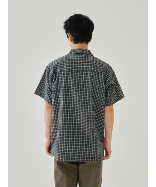 新品未使用!!DOCUS Haraken 半袖シャツ ブラック×ベージュ XL 半袖 マルチポケット オックスフォードシャツ BLACK LABEL SS23