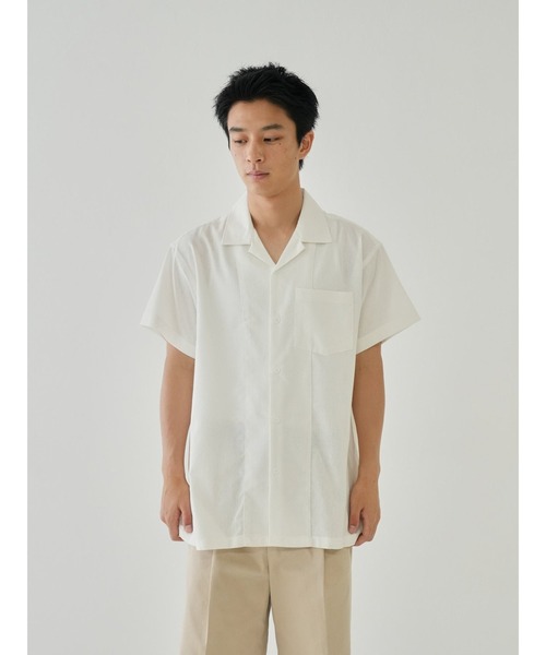 セール】オープンカラー 開襟シャツ 半袖 ユニセックス チェック