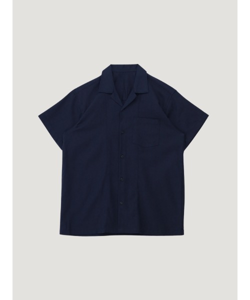 ネイビー 襟付き 半袖シャツ UNIQLO ユニクロ ネイビー 紺 半袖 襟付き レディース 半袖