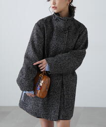 FREE'S MART | ◆スタンドカラーミドル丈ツイードコート(ダウンジャケット/コート)