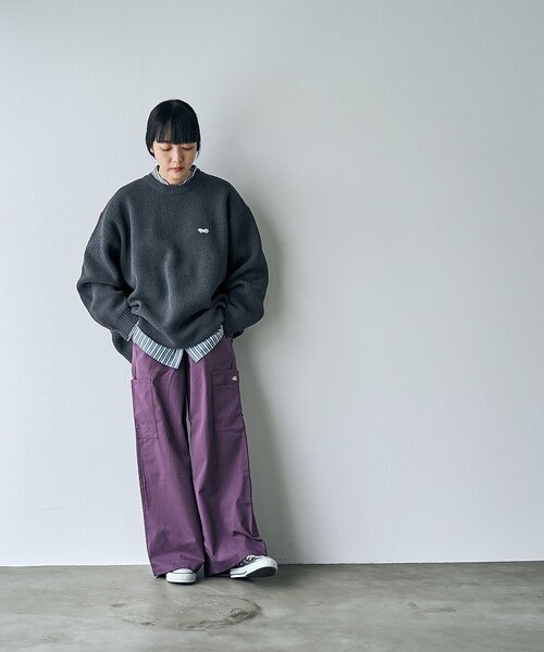 PENNEYS(ぺニーズ)の「Penneys(ぺニーズ)別注モールジャガードロゴニット(ニット/セーター・レディース・ダークグレー/ネイビー/オフホワイト/ダークグリーン・FREE)」の10枚目の写真
