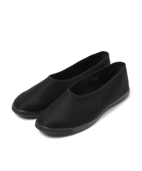 studio CLIP（スタディオクリップ）の「【moonstar】SKOOLERプレーンバレー（スリッポン・レディース・ブラック/ベージュ・MEDIUM/LARGE）」の4枚目の写真