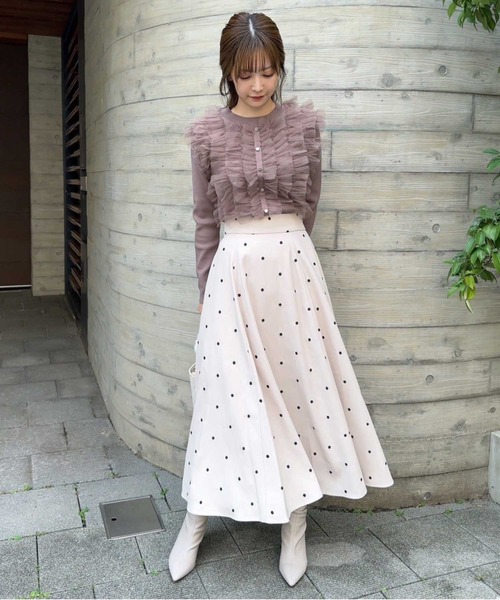 NOELA（ノエラ）の「ドット刺繍フレアスカート（スカート）」 - WEAR