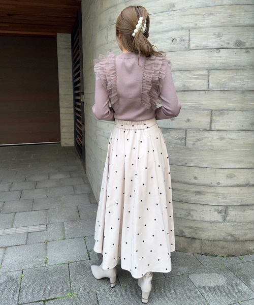 NOELA（ノエラ）の「ドット刺繍フレアスカート（スカート）」 - WEAR