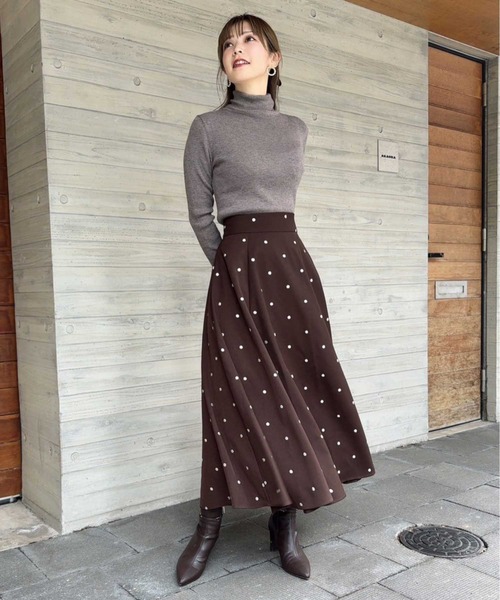 NOELA（ノエラ）の「ドット刺繍フレアスカート（スカート）」 - WEAR