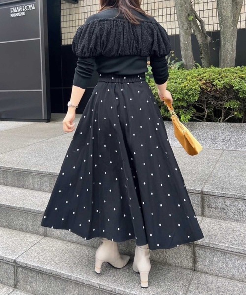 NOELA（ノエラ）の「ドット刺繍フレアスカート（スカート）」 - WEAR