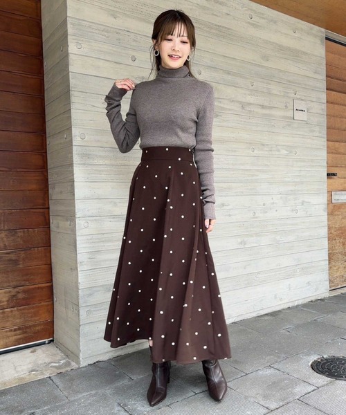 NOELA（ノエラ）の「ドット刺繍フレアスカート（スカート）」 - WEAR