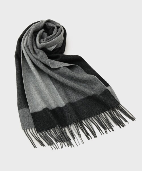 【セール】【洗えるカシミヤ】大き目パネル柄 マフラー（マフラー）｜TAKEO KIKUCHI（タケオキクチ）