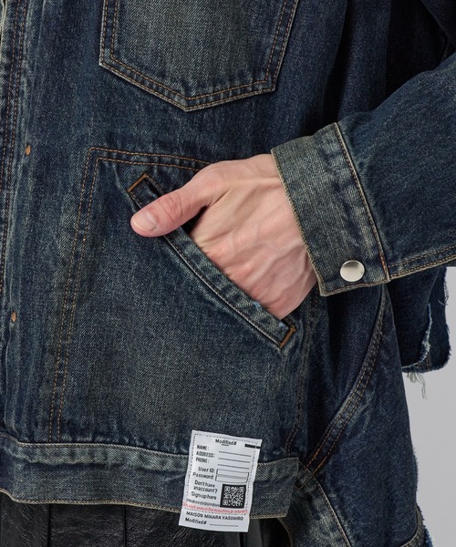 Maison MIHARA YASUHIRO（メゾンミハラヤスヒロ）の「J13BL121 JACKET（デニムジャケット・メンズ・インディゴブルー/ブラック・46）」の11枚目の写真