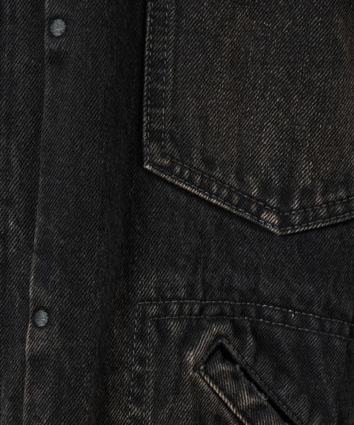 Maison MIHARA YASUHIRO（メゾンミハラヤスヒロ）の「J13BL121 JACKET（デニムジャケット・メンズ・インディゴブルー/ブラック・46）」の22枚目の写真