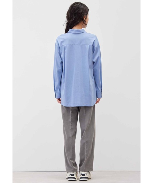 Live in comfort（リブインコンフォート）の「リブ　イン　コンフォート　着心地らくちんな　伸びるシャツ（シャツ/ブラウス・レディース・ブルー系その他/オフホワイト/ブルー・LL/L/M/3L/S/4L）」の11枚目の写真