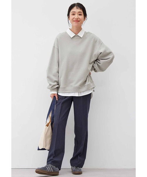 Live in comfort（リブインコンフォート）の「リブ　イン　コンフォート　着心地らくちんな　伸びるシャツ（シャツ/ブラウス・レディース・ブルー系その他/オフホワイト/ブルー・LL/L/M/3L/S/4L）」の13枚目の写真