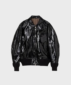 MAISON SPECIAL エナメルパッファーブルゾン黒 セール】Enamel Puffer Blouson/エナメルパッファーブルゾン