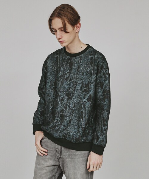 tk.TAKEO KIKUCHI（ティーケータケオキクチ）の「◆カモフラージュプリントカットソー（Tシャツ/カットソー・メンズ・ダークブラウン系3/ネイビー系3/ブラック系3・02/03）」の2枚目の写真