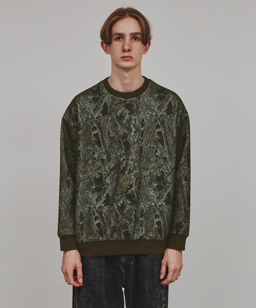 tk.TAKEO KIKUCHI（ティーケータケオキクチ）の「◆カモフラージュプリントカットソー（Tシャツ/カットソー・メンズ・ダークブラウン系3/ネイビー系3/ブラック系3・02/03）」の5枚目の写真