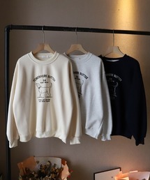 ドッグ刺繍スウェット