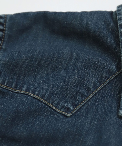 D.M.G.（ドミンゴ）の「[D.M.G / ディーエムジー] 6ozデニム ウエスタンシャツ（シャツ/ブラウス・レディース・インディゴブルー・3/2）」の10枚目の写真