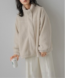 La-gemme | スタンドネック ボアジャケット(ダウンジャケット/コート)