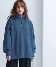 セール】ガーゼ裏毛 オーバーサイズZIPパーカー［Soiunique