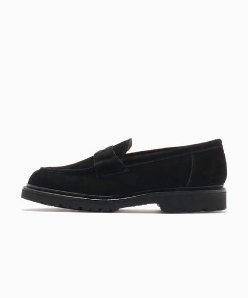 BAYCREW'S DEPO(ベイクルーズデポ)の「【SandWaterr / サンドウォーター】CRAFTED LOAFER / KIP SKIN SUE(ローファー・メンズ・ブラック・27.5cm/26.5cm)」の1枚目の写真