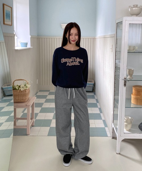 by muni:r（バイ ムニール）の「裏起毛2wayスウェットパンツ（スウェットパンツ・レディース・ブラック/グレー/クリーム・FREE）」の13枚目の写真