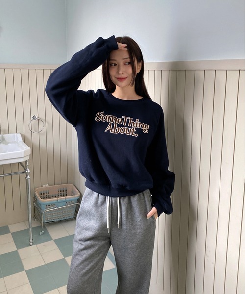 by muni:r（バイ ムニール）の「裏起毛2wayスウェットパンツ（スウェットパンツ・レディース・ブラック/グレー/クリーム・FREE）」の15枚目の写真