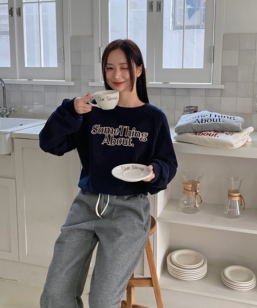 by muni:r（バイ ムニール）の「裏起毛2wayスウェットパンツ（スウェットパンツ・レディース・ブラック/グレー/クリーム・FREE）」の17枚目の写真