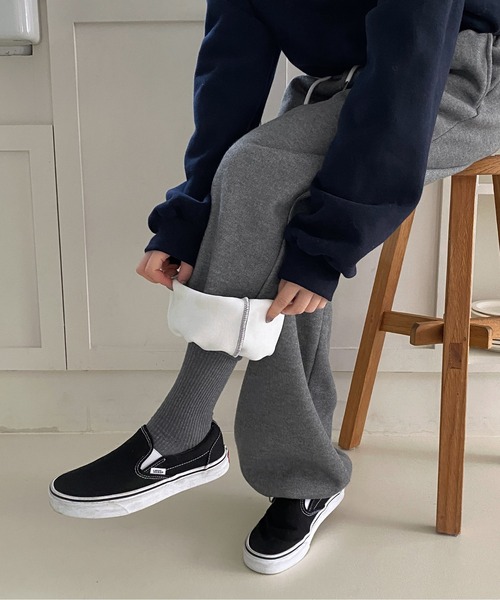 by muni:r（バイ ムニール）の「裏起毛2wayスウェットパンツ（スウェットパンツ・レディース・ブラック/グレー/クリーム・FREE）」の19枚目の写真