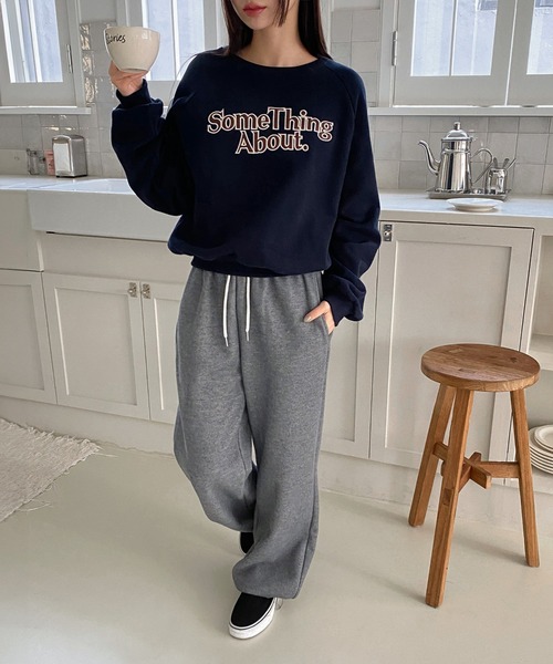 by muni:r（バイ ムニール）の「裏起毛2wayスウェットパンツ（スウェットパンツ・レディース・ブラック/グレー/クリーム・FREE）」の20枚目の写真