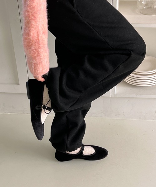 by muni:r（バイ ムニール）の「裏起毛2wayスウェットパンツ（スウェットパンツ・レディース・ブラック/グレー/クリーム・FREE）」の7枚目の写真