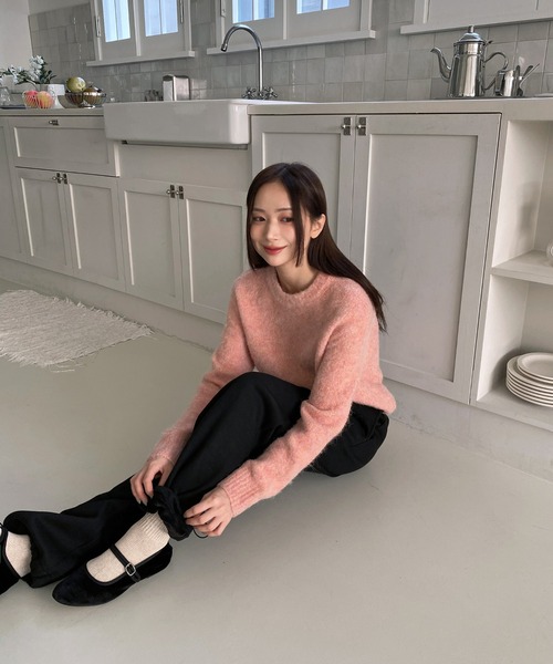 by muni:r（バイ ムニール）の「裏起毛2wayスウェットパンツ（スウェットパンツ・レディース・ブラック/グレー/クリーム・FREE）」の8枚目の写真