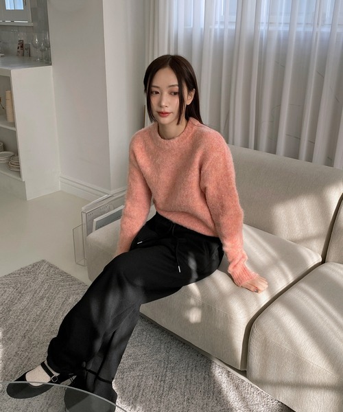 by muni:r（バイ ムニール）の「裏起毛2wayスウェットパンツ（スウェットパンツ・レディース・ブラック/グレー/クリーム・FREE）」の11枚目の写真