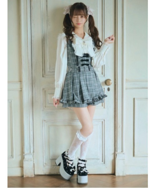 Ank Rouge(アンクルージュ)の「3つリボンベスト(シャツ/ブラウス・レディース・グレー/A/ブラック・M)」の18枚目の写真