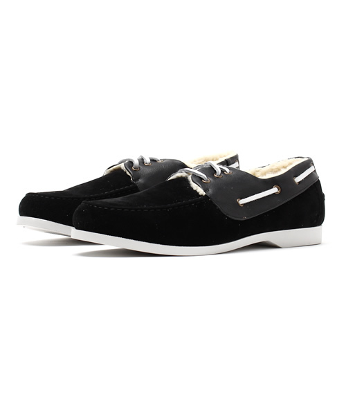 OUTLET（アウトレット）の「【CIAOPANIC TYPY】ボアデッキシューズ（その他シューズ・メンズ・ベージュ/ネイビー/ブラック・42/41/43）」の2枚目の写真