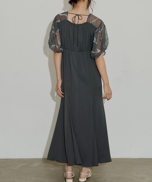 Graffiti balloon sleeve dress（ドレス）｜LE'RURE（リルアー