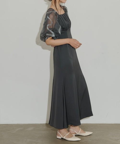 セール】Graffiti balloon sleeve dress（ドレス）｜LE'RURE（リルアー