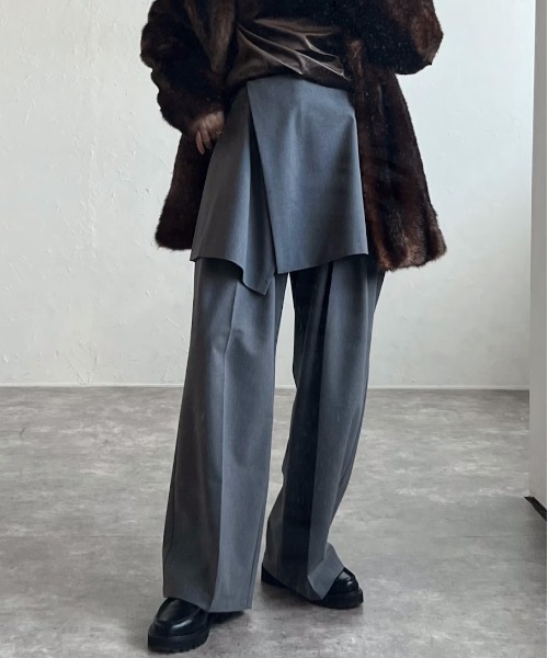 1chaku.（イッチャク）の「マルチウェイラップスカート/ビスチェ【セットアップ可能】（スカート・レディース・ブラック/チャコールグレー/ダークブラウン/ブラウン/ネイビー×ホワイト/グレー/グレー×ホワイト・マルチサイズ）」の19枚目の写真